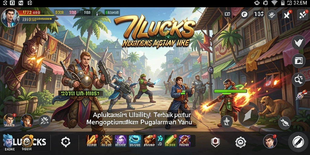 Tampilan antarmuka aplikasi 77LUCKS yang menawan dan fungsional.
