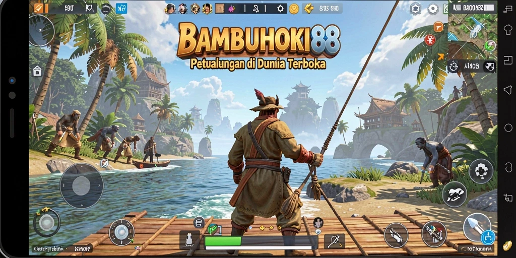 Menampilkan aksi seru dalam dunia terbuka BAMBUHOKI88.