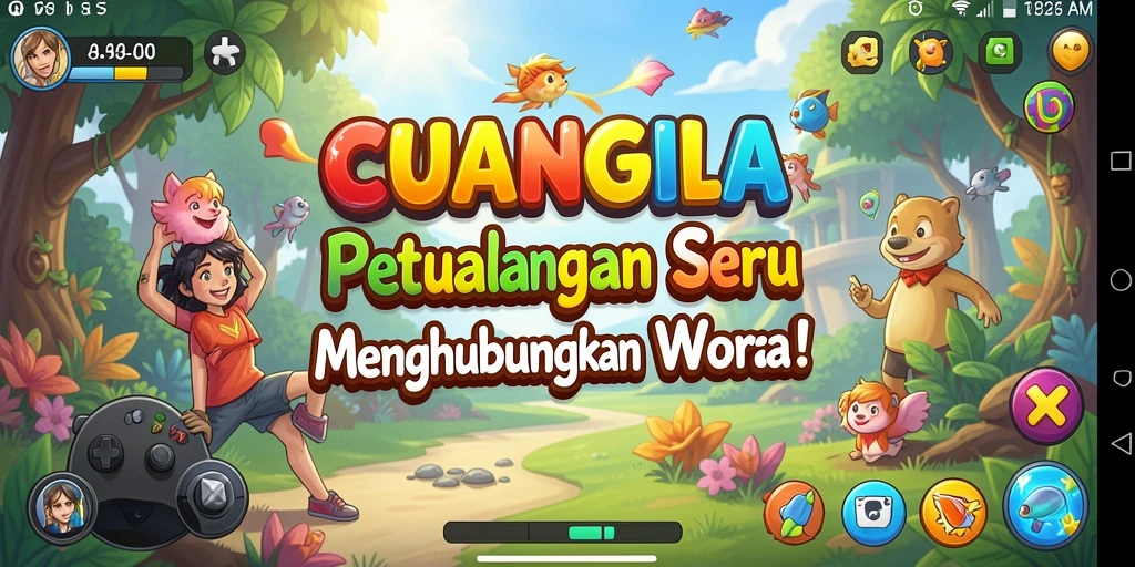 Tampilan gameplay CUANGILA yang seru dan penuh warna.