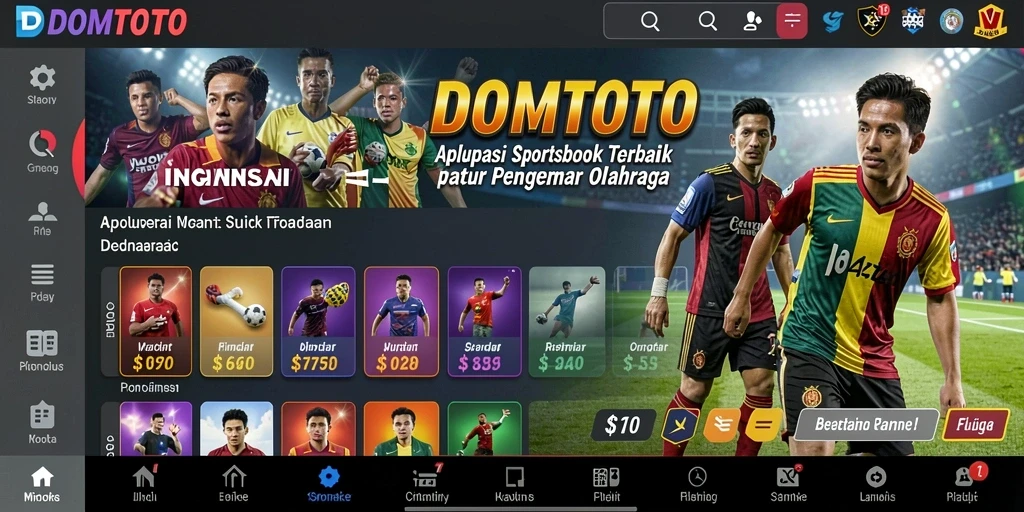 Tampilan gameplay DOMTOTO dalam pengalaman sportsbook yang seru.
