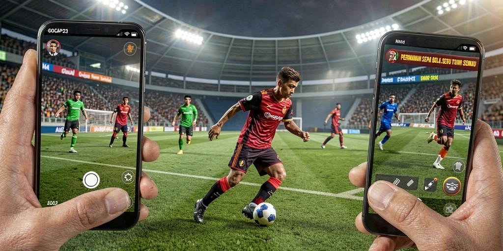 Tampilan gameplay GOCAP123 yang menampilkan aksi sepak bola seru.
