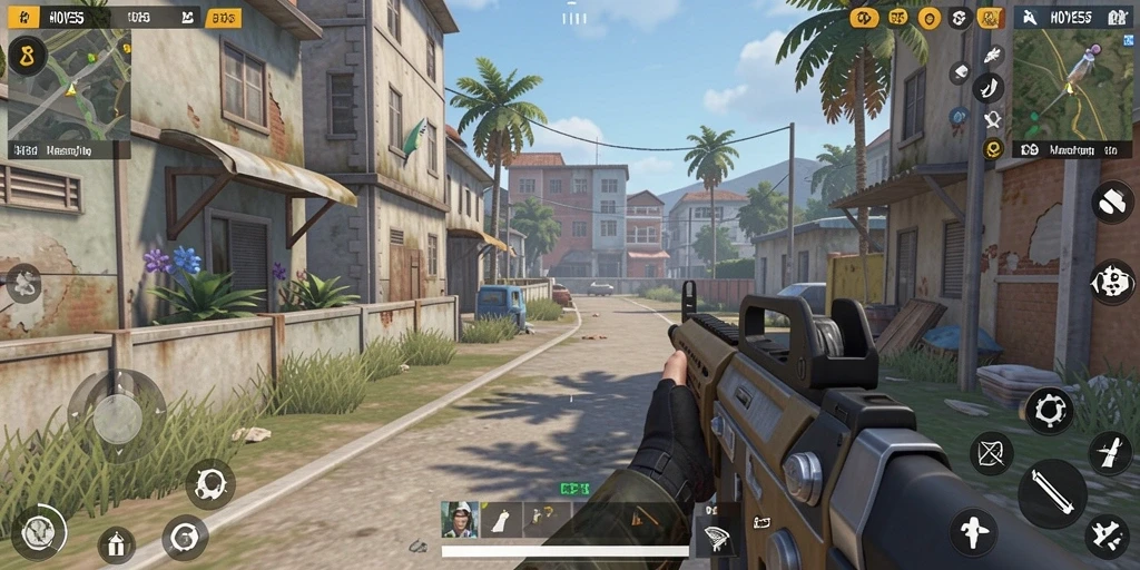 Tampilan aksi seru dalam gameplay HOYE55 yang menampilkan pertempuran intens.