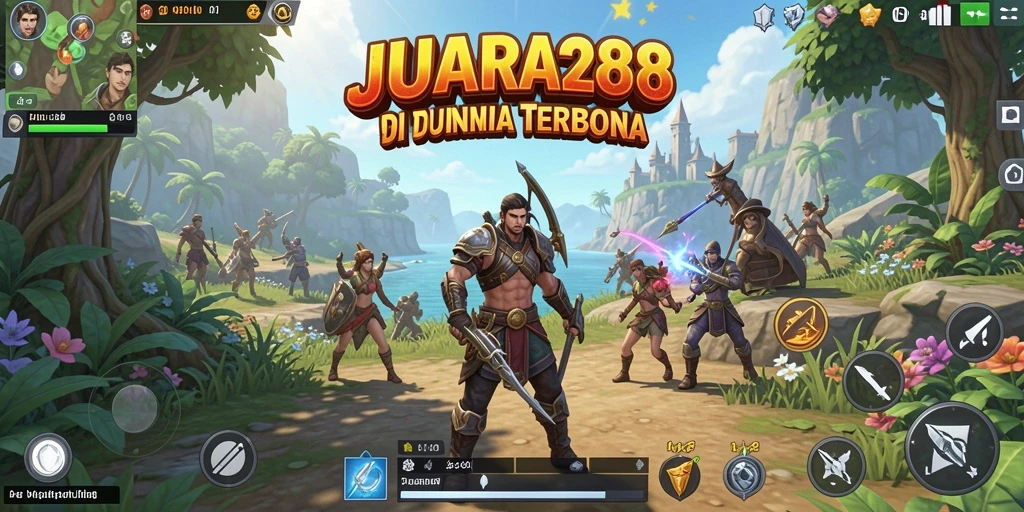 Screenshot gameplay JUARA288 menampilkan petualangan luar biasa di dunia terbuka.