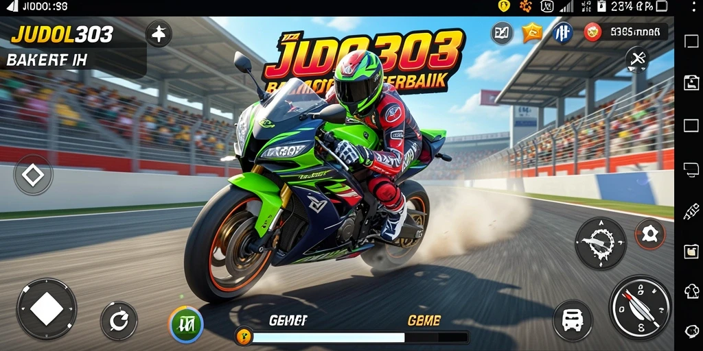 Gameplay seru balapan motor di JUDOL303 dengan grafis menakjubkan.