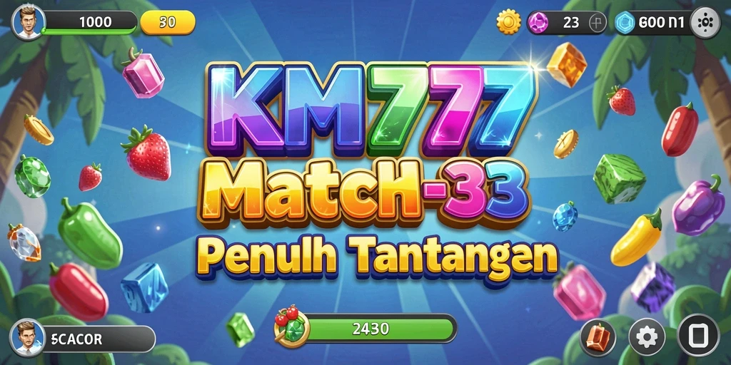 Screenshot gameplay KM777 dengan variasi level menarik.