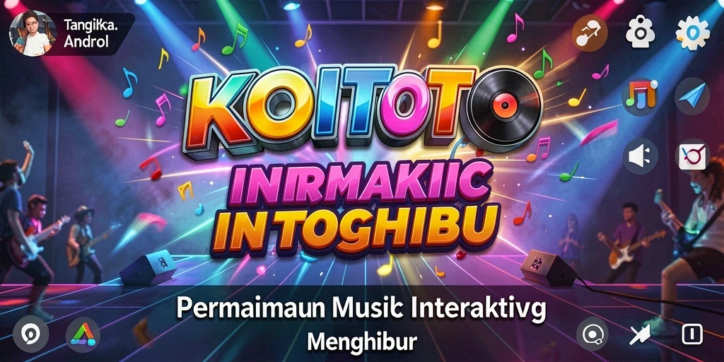 Tampilan gameplay KOITOTO dengan interaksi musik yang seru.