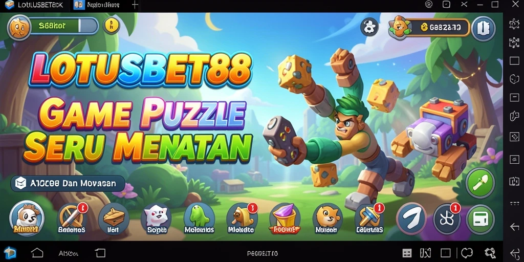 Gambaran gameplay seru LOTUSBET88 dengan teka-teki menarik.