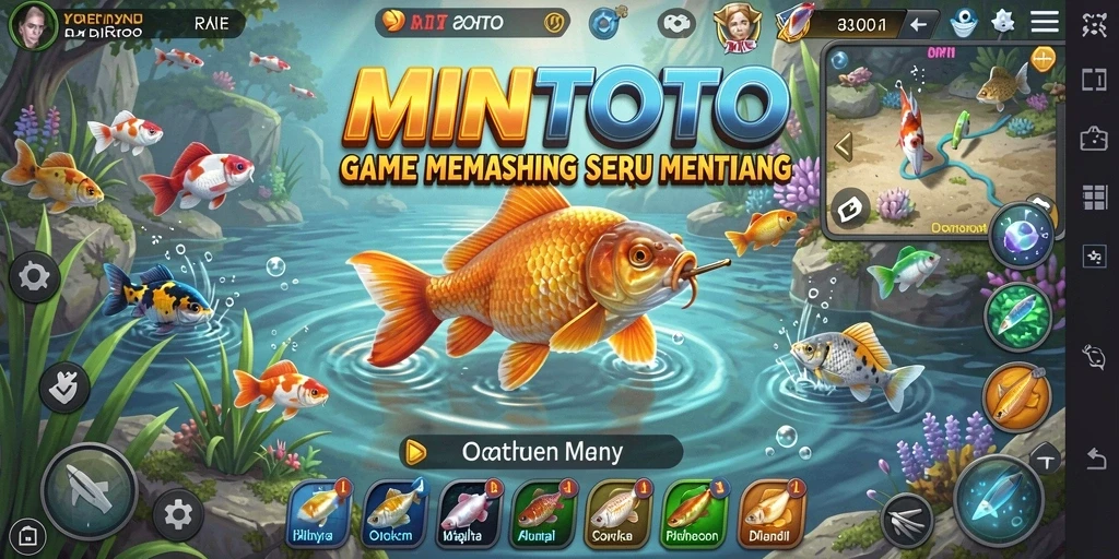 Gameplay menangkap ikan yang seru di MINTOTO.
