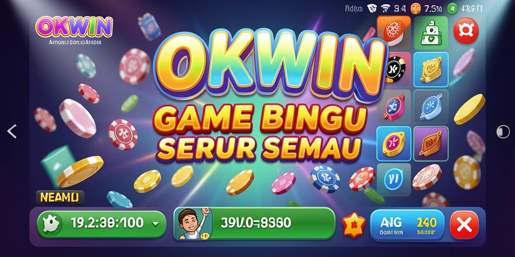 Tampilan gameplay Bingo yang menarik dan interaktif di OKWIN.