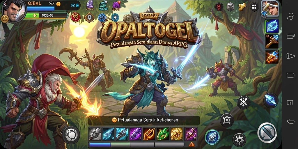 Screenshot gameplay OPALTOGEL menampilkan aksi seru dan pemandangan yang indah.
