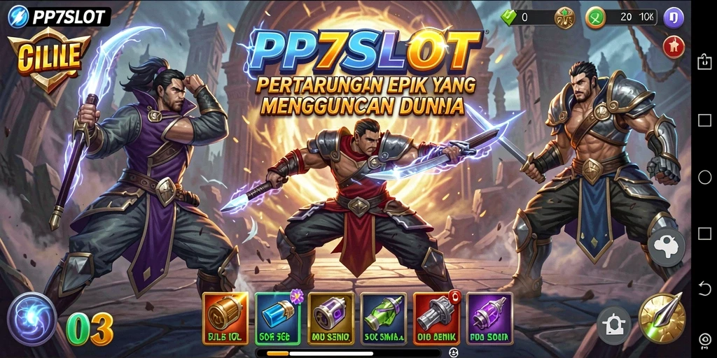 Tampilan aksi pertarungan yang mendebarkan dari PP7SLOT.