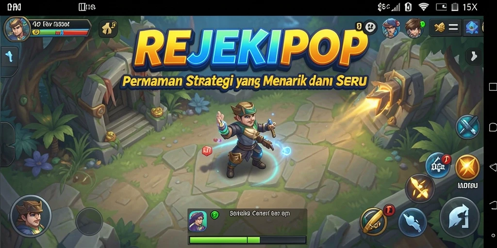 Screenshot gameplay MERJEKIPOP menampilkan strategi permainan yang intens.
