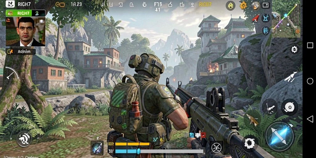 Tampilan gameplay RICH7 yang seru dan penuh aksi.