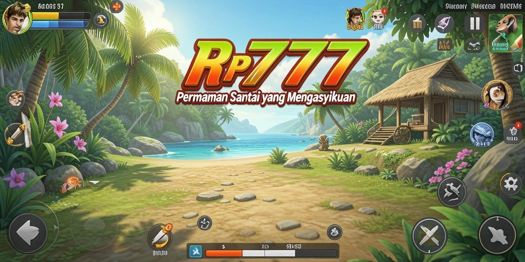 Tangkapan layar RP777 menampilkan gameplay yang penuh warna dan interaksi menarik.