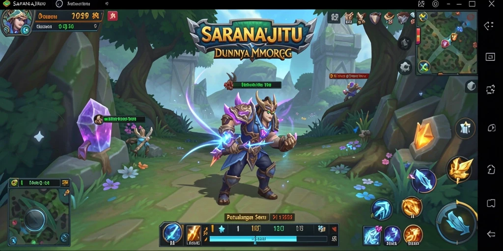 Tampilan mendebarkan dari gameplay MMORPG SARANAJITU.