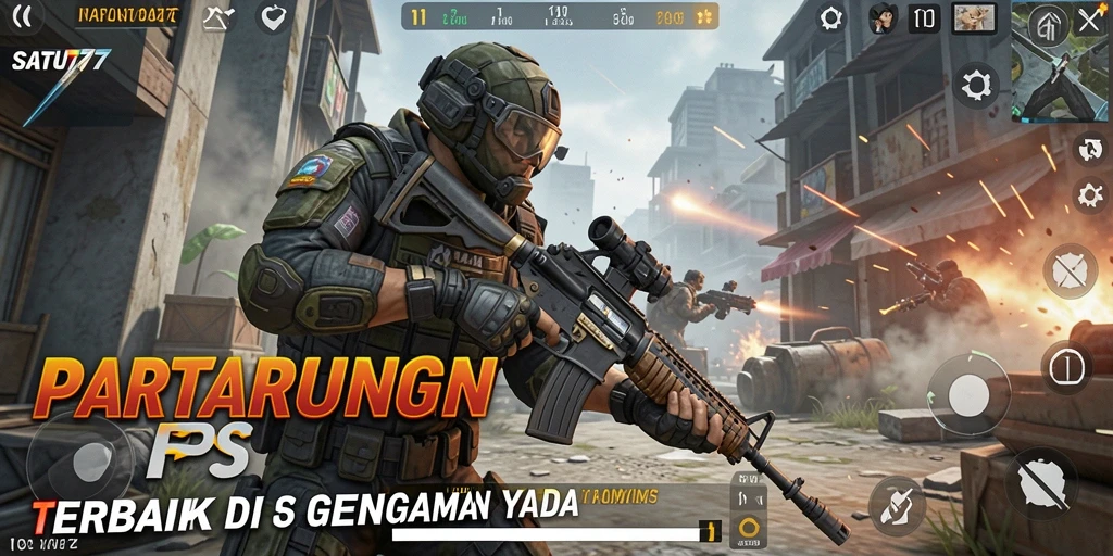 Tampilan aksi seru di SATU77 dengan grafis menawan.