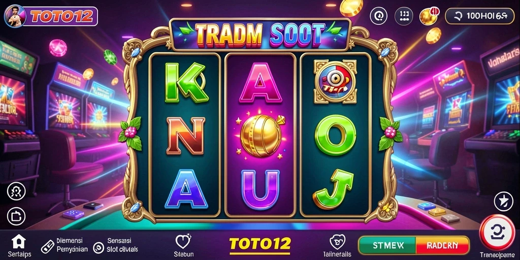 Screenshot utama TOTO12 menampilkan gameplay Slot yang seru dan menarik.